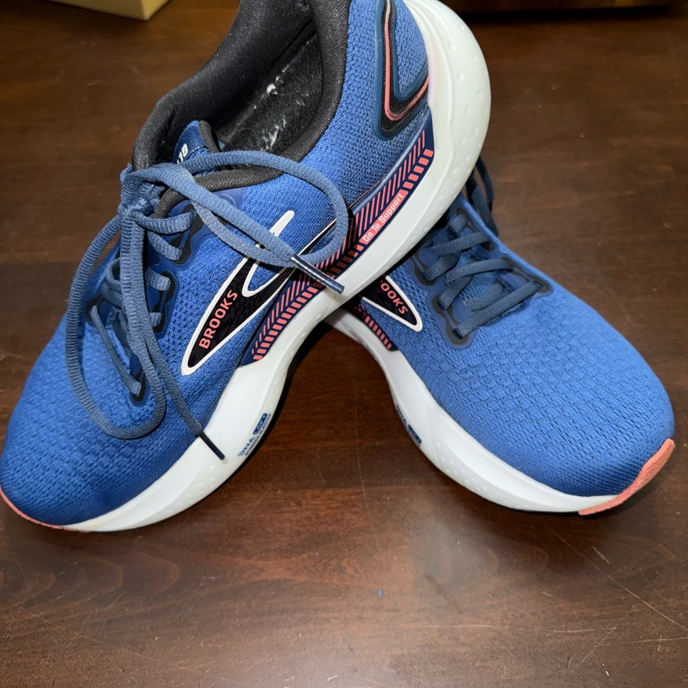 Brooks Navy Pink Athletic Sneakers Women's 9.5 Glycerin GTS 21 - Picture 7 of 9